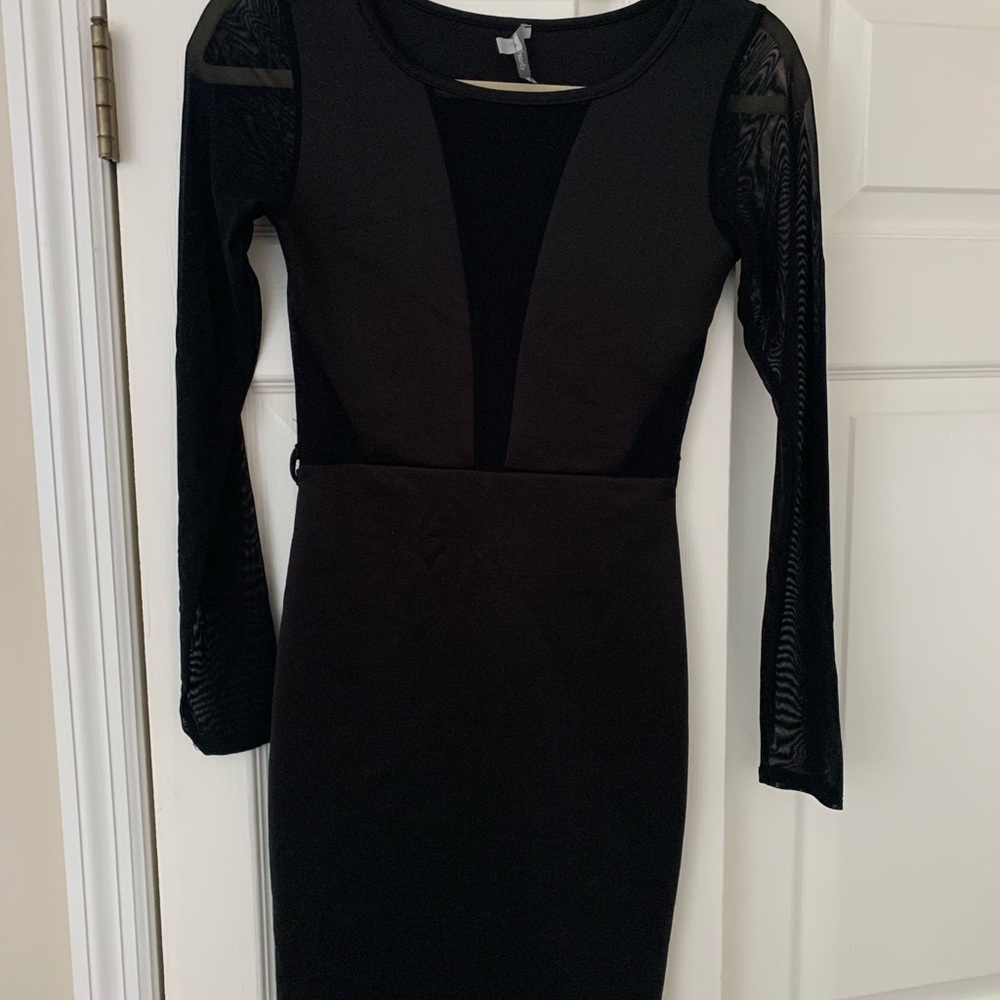 Black mini dress